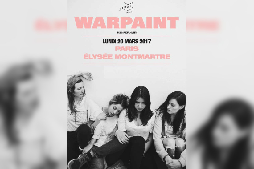 Warpaint en concert à L'Elysée Montmartre de Paris en mars 2017