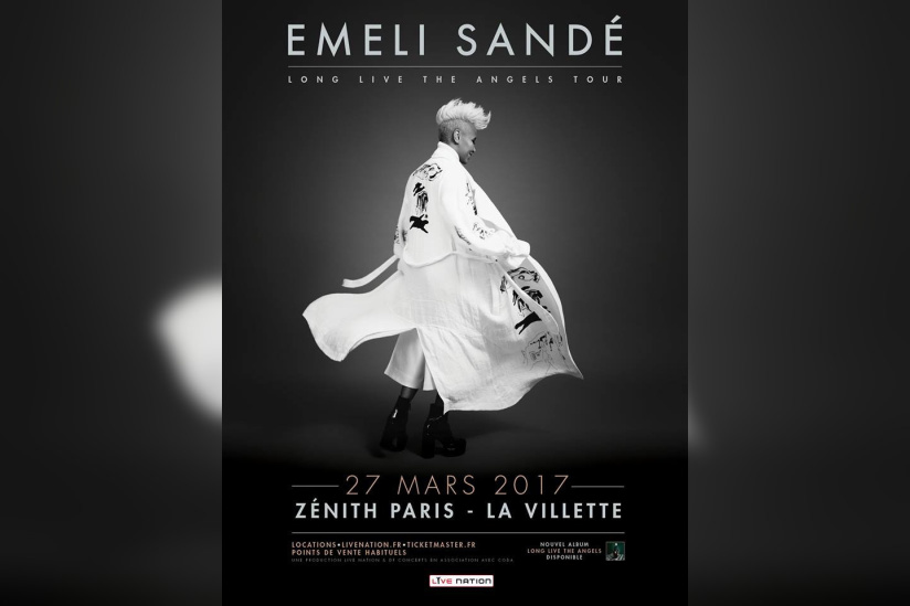 Emeli Sandé en concert au Zénith de Paris en mars 2017