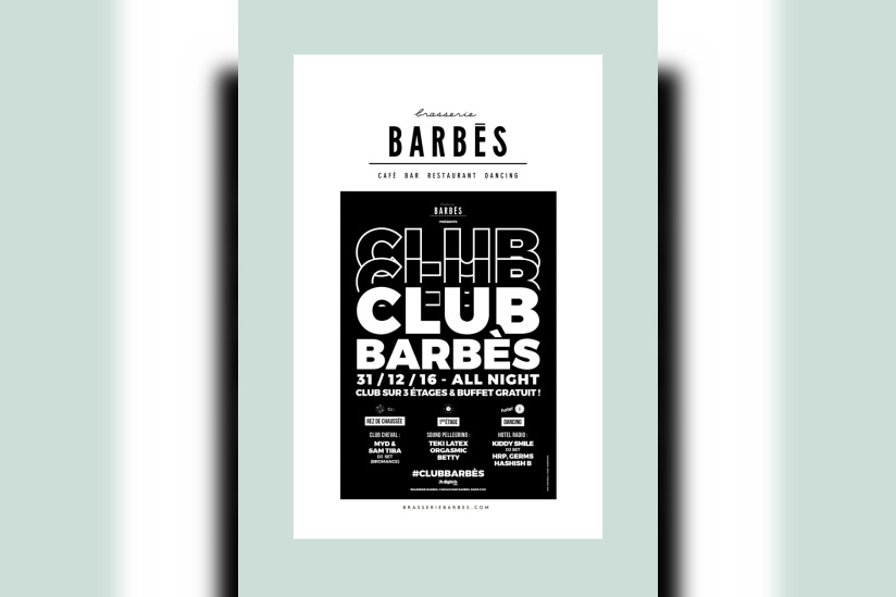 Réveillon 2017 à Paris : Club Barbès 