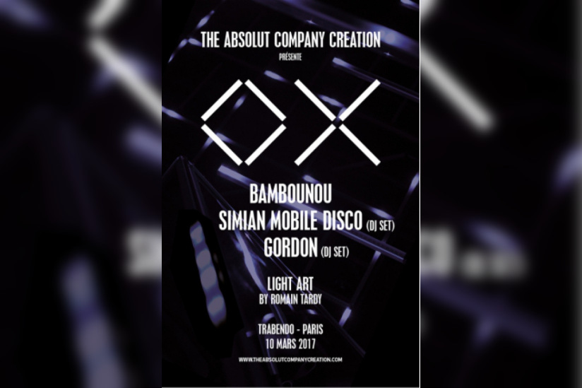 The Absolut CC présente Bambounou, Simian Mobile Disco et Gordon au Trabendo