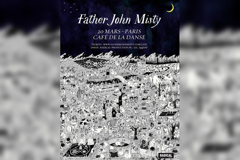 Father John Misty en concert au Café de La Danse en mars 2017