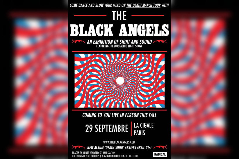 The Black Angels en concert à La Cigale de Paris en septembre 2017