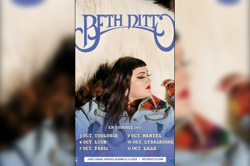 Beth Ditto en concert au Bataclan de Paris en octobre 2017