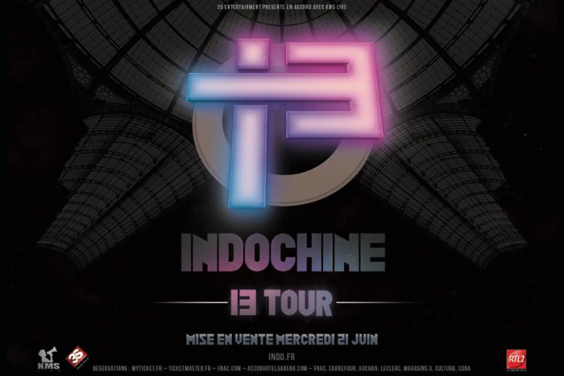 Indochine en concerts à l’Arena Bercy de Paris en février 2018