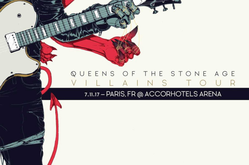 Queens of The Stone Age en concert à l'Arena Bercy de Paris en novembre 2017
