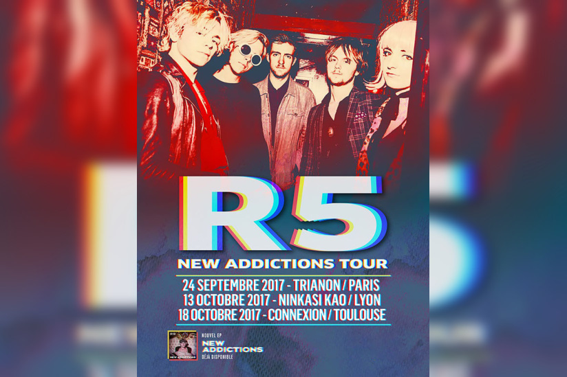 R5 en concert au Trianon de Paris en septembre 2017