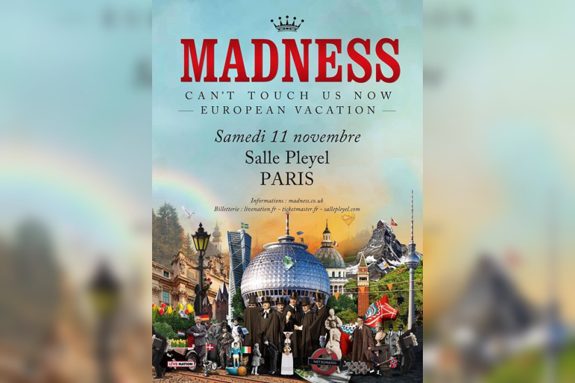 Madness en concert à La Salle Pleyel de Paris en novembre 2017
