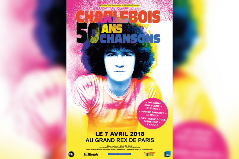 Robert Charlebois en concert au Grand Rex de Paris en avril 2018