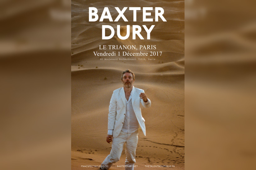 Baxter Dury en concert au Trianon de Paris en décembre 2017