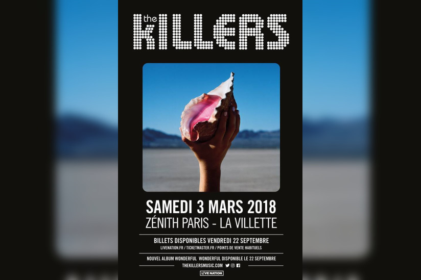 The Killers en concert au Zénith de Paris en mars 2018