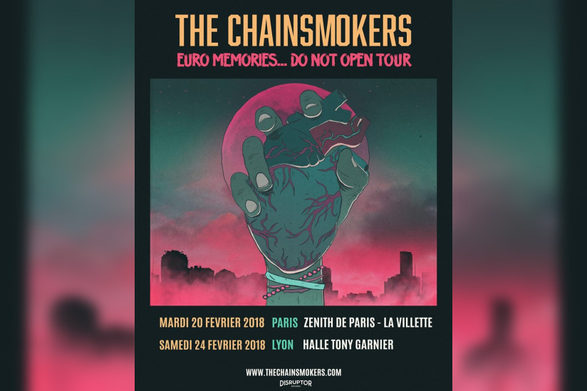 The Chainsmokers live at Paris Zénith in February 2018