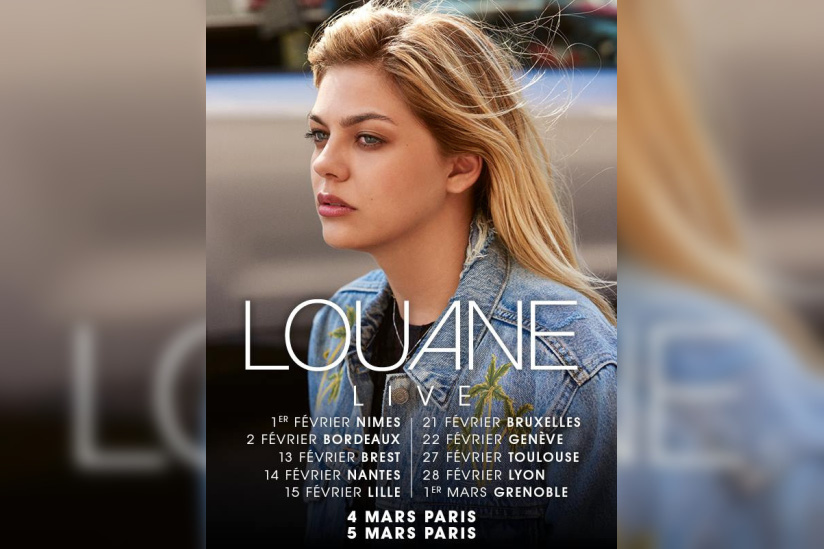 Louane en concert au Trianon de Paris en mars 2018 