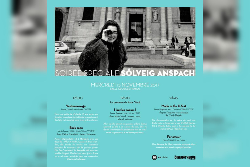 Hommage à Sólveig Anspach à la Cinémathèque