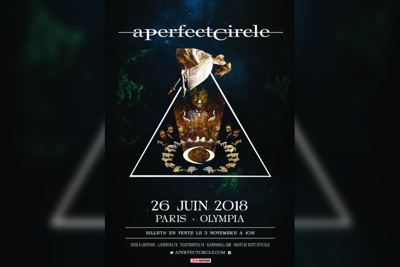 A Perfect Circle en concert à l’Olympia de Paris en juin 2018