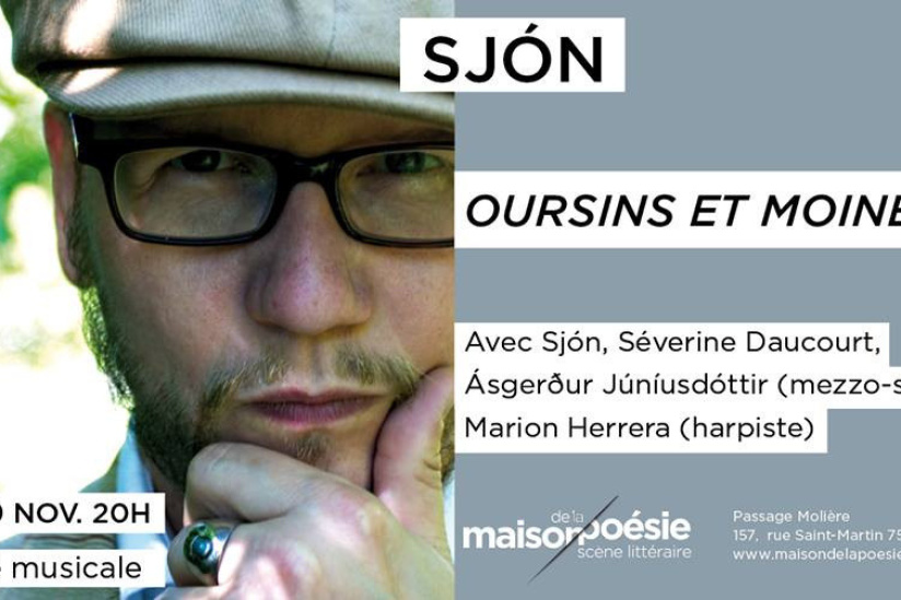 Lecture Musicale de Sjón à La Maison de la Poésie