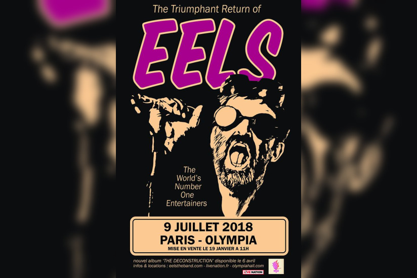 Eels en concert à l'Olympia de Paris en juillet 2018