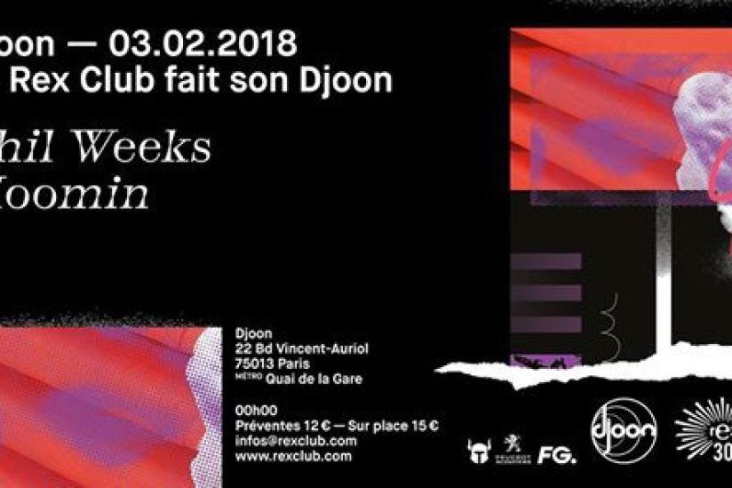 Djoon x Rex Club 30 years avec Phil Weeks et Moomin