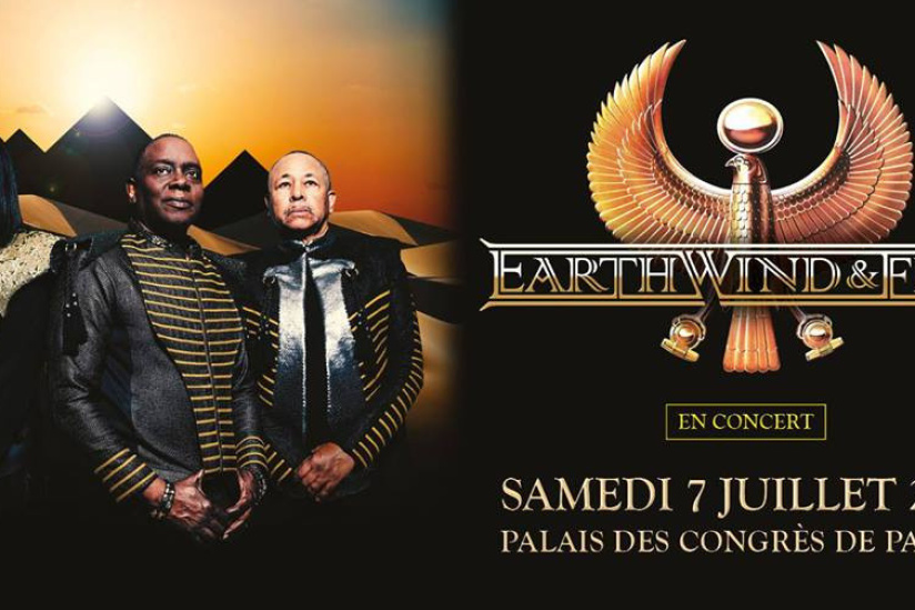 Earth, Wind & Fire en concert au Palais des Congrès de Paris en juillet 2018