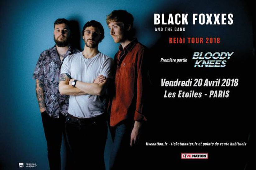 Black Foxxes en concert aux Etoiles à Paris en avril 2018