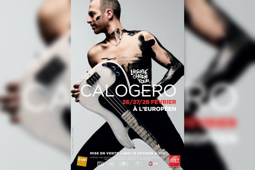 Calogero en concert à L'Européen de Paris en février 2018