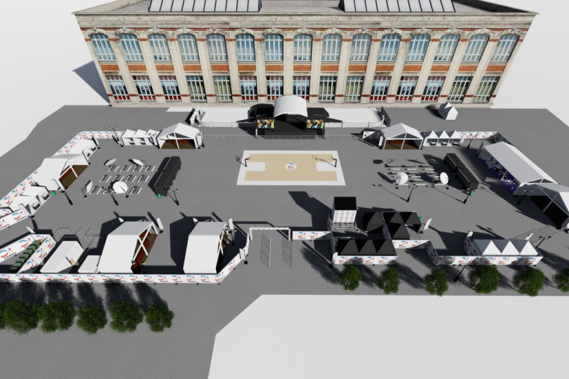 Gay Games 2018 à Paris : village sur le Parvis de l'Hôtel de Ville