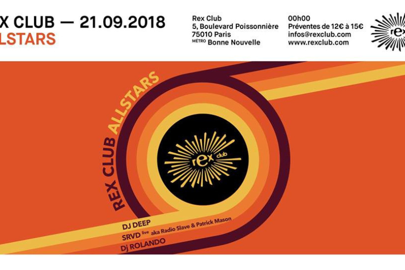 Rex Club Allstars avec Srvd en Live, DJ Rolando, DJ Deep