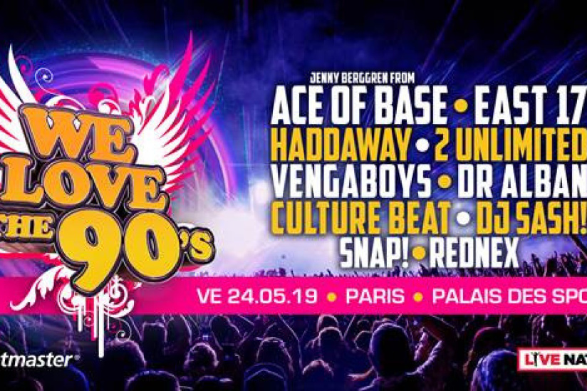 We Love the 90's au Palais des Sports - Dôme de Paris en mai 2019