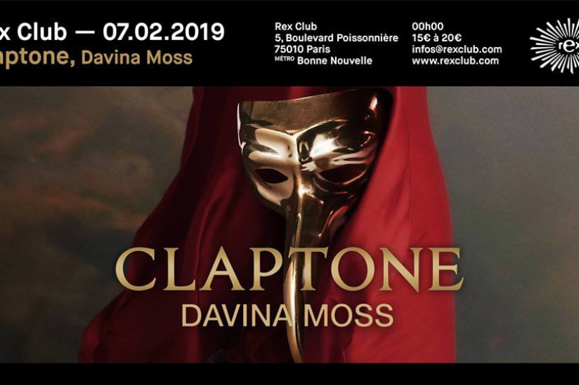 Claptone & Davina Moss au Rex Club