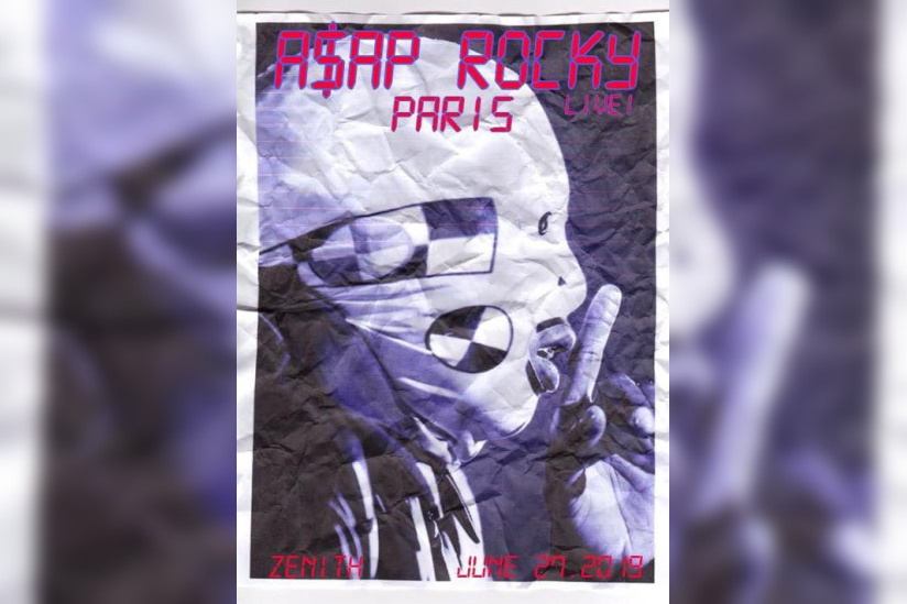 A$AP Rocky en concert au Zénith de Paris - La Villette en juin 2019