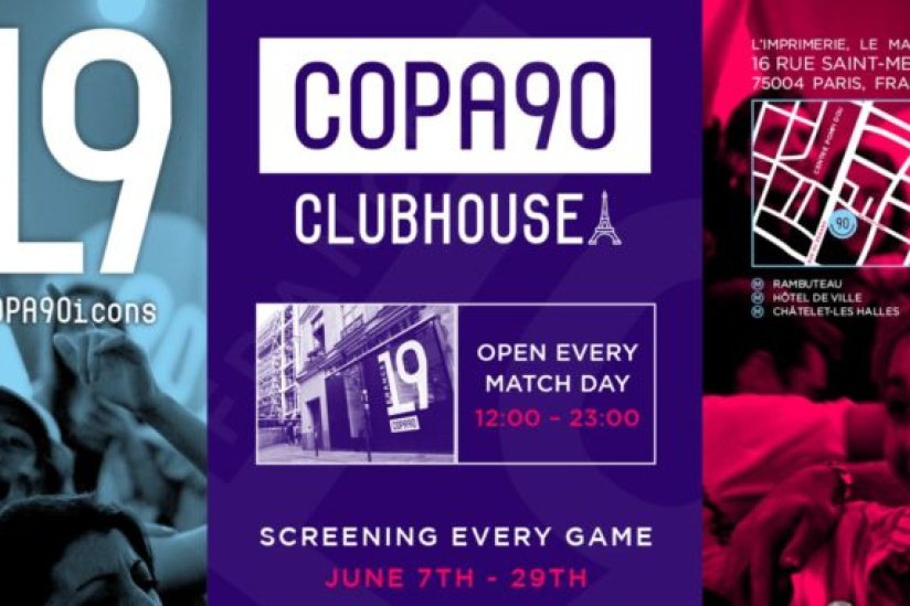 Coupe du Monde féminine de football 2019 : COPA90 Clubhouse à l'Imprimerie à Paris 