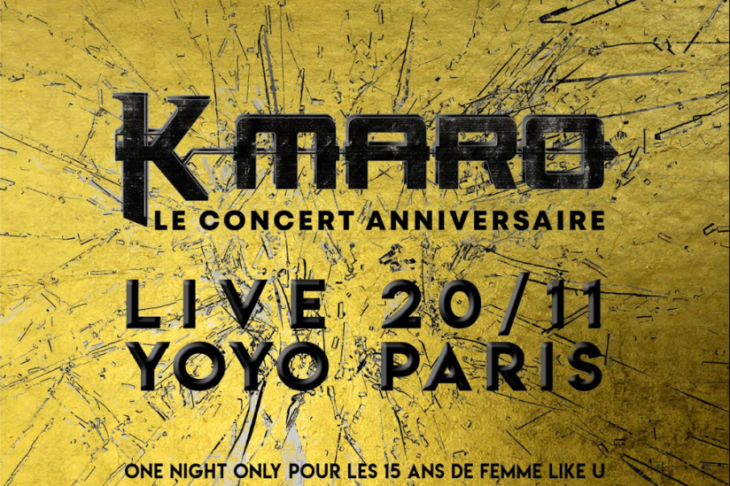K-Maro en concert au Yoyo - Palais de Tokyo pour les 15 ans de 'Woman Like U'