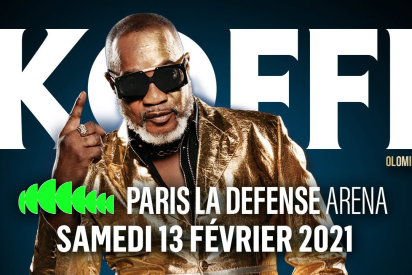 Koffi Olomidé en concert à Paris La Défense Arena en février 2021