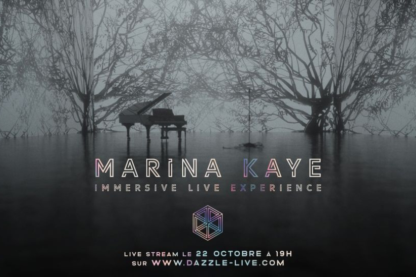 Marina Kaye en live stream immersif pour Dazzle 