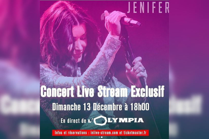 Jenifer annonce son premier concert en live streaming : infos et billetterie