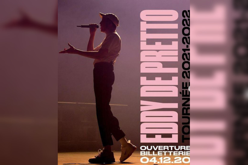 Eddy De Pretto en concert au Zénith de Paris La Villette en octobre 2021