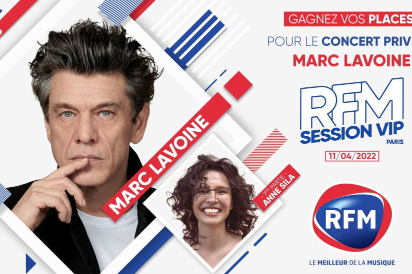 Marc Lavoine en concert privé RFM à Paris