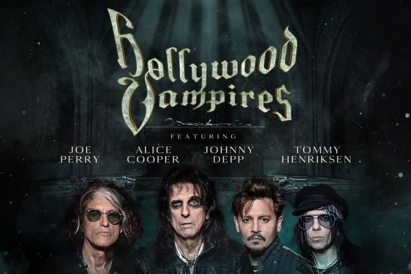 Hollywood Vampires avec Johnny Depp, Alice Cooper et Joe Perry au Zénith de Paris en juin 2023