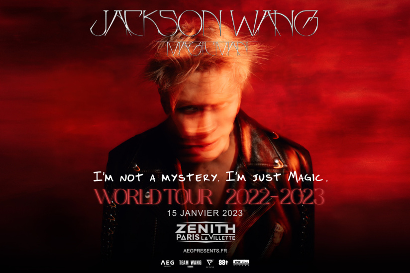 Jackson Wang live in January 2023, at Paris Zenith