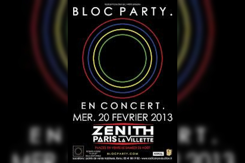 Bloc Party Zénnith de Paris 2013