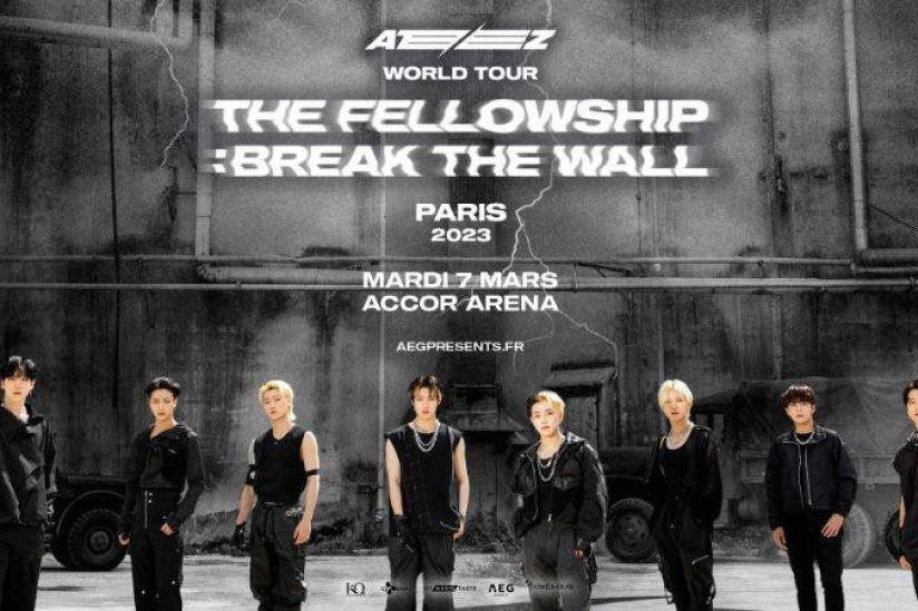 Le Groupe De K Pop Ateez En Concert L Accor Arena De Paris En Mars 