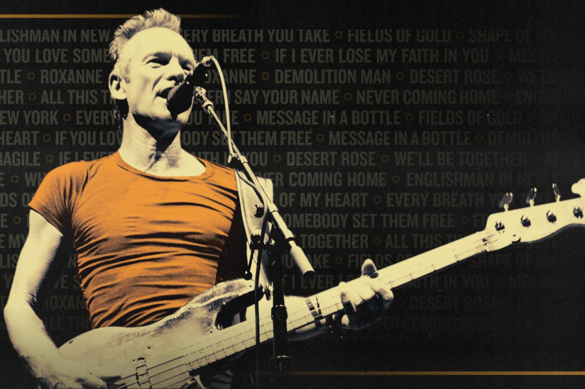 Sting live in the park of the Château de Fontainebleau in June 2023