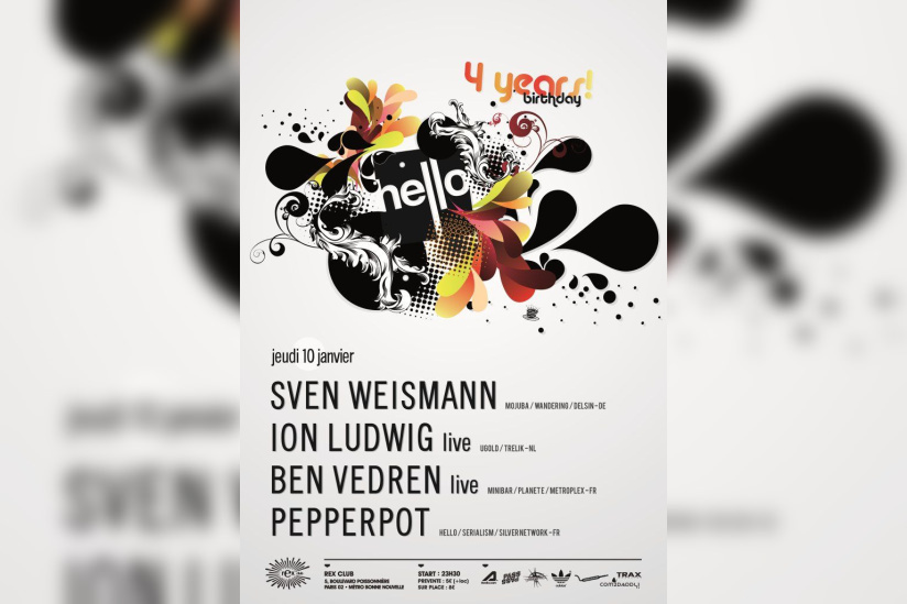 Hello fête ses 4 ans au Rex Club