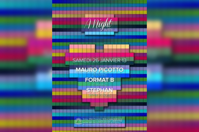 A Night with… Mauro Picotto, Format B & Stephan au Showcase