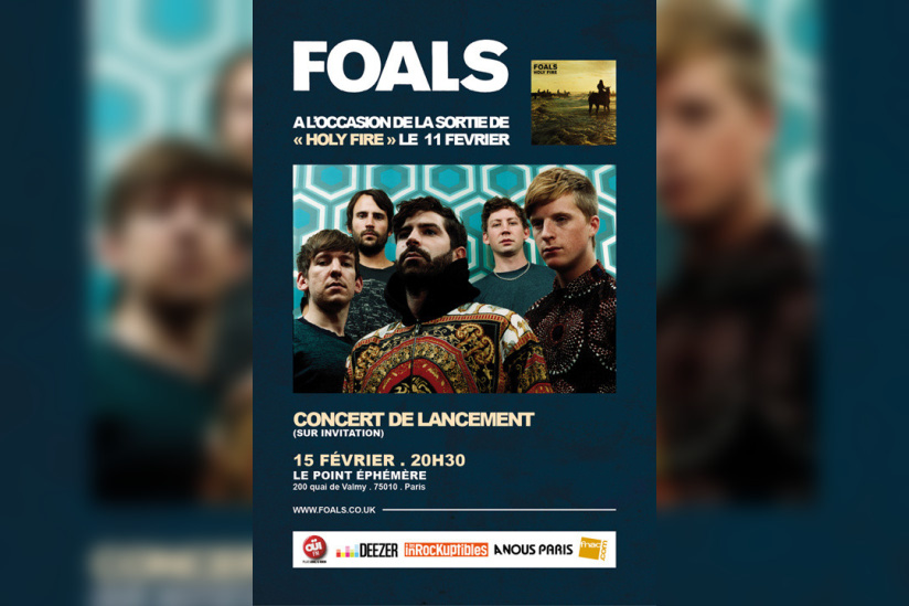Foals en concert privé au Point Ephémère 