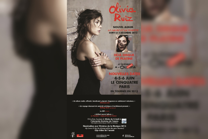 Olivia Ruiz au Centquatre pour trois concerts exceptionnels
