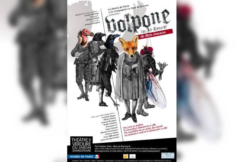 Volpone ou le renard au Jardin Shakespeare