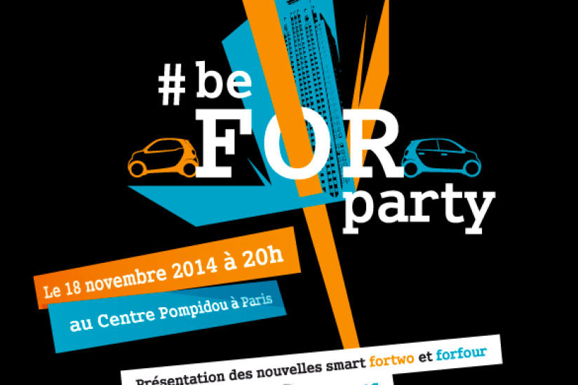 C2C au Centre Pompidou pour le lancement des Smart ForTwo et ForFour : on vous raconte