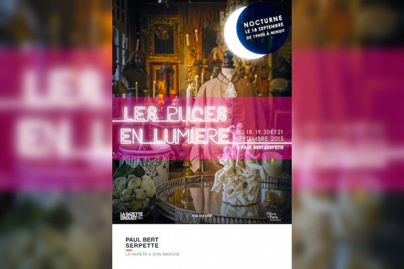 Les Puces en Lumière au marché Paul Bert Serpette