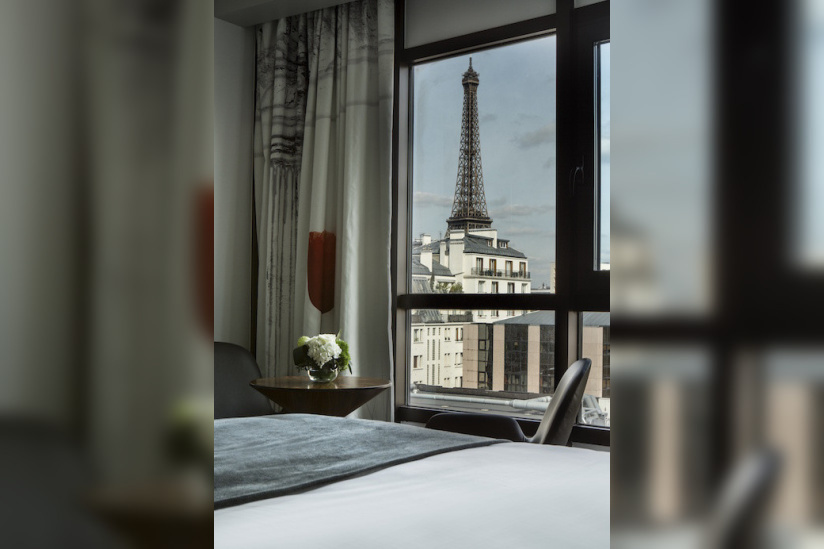 L'hôtel Le Parisis, une sublime adresse avec vue sur la Tour Eiffel