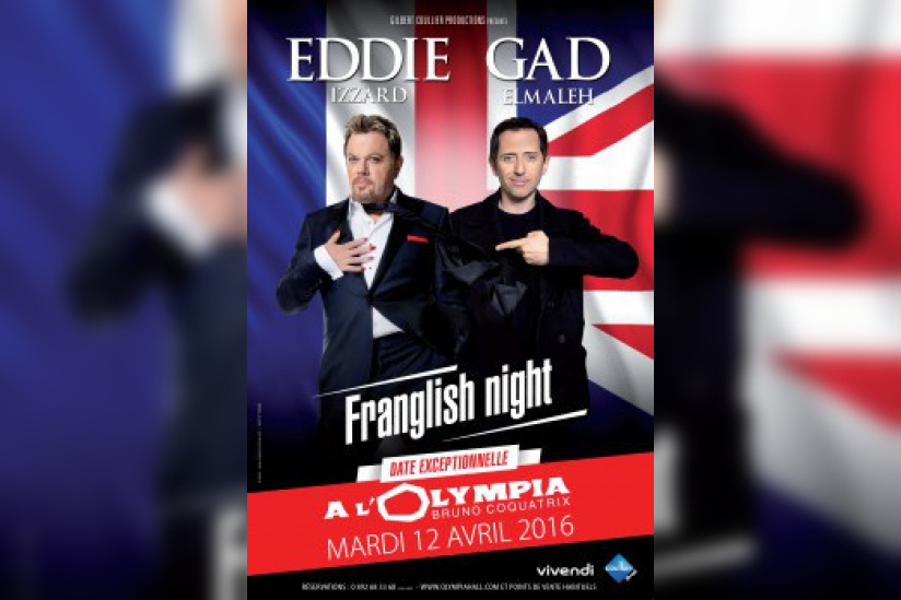 Gad Elmaleh et Eddie Izzard réunis pour la Franglish Night à l'Olympia